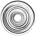 Abstract spiral element in irregular, random fashion. Geometric Royalty Free Stock Photo