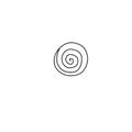 Abstract spiral, helix, round, circle, Planets, dark holes space objects. Design element icon. Doodle vector primitive Royalty Free Stock Photo