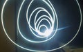 Abstract spiral light on black background Royalty Free Stock Photo