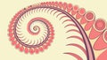 Abstract Spiral Pattern with Ornate Dots & Fluid Lines, vector design Generative AI Royalty Free Stock Photo