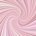 Abstract spiral ray background - vector graphic design from swirling rays in colored tones Royalty Free Stock Photo