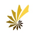 Abstract Spiral Shell Ladder Symbol Logo Design