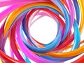 Abstract spiral with a spinning vortex style background against transparent background Royalty Free Stock Photo