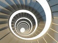 Abstract spiral staircase