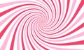 Abstract spiral sweet pink candy background.