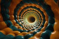 Abstract Spiral Tunnel Mesmerizing Pattern - AI Generated