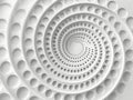 Abstract Spiral White Circles Background Royalty Free Stock Photo