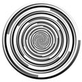 Abstract spirally element. Spinning, vortex graphic. Concentric