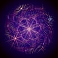 Abstract spirograph element