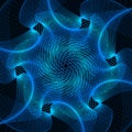 Abstract spirograph element