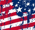 Abstract Splash Background America Flag