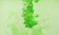 Abstract splash of paint Green Ink Water Royalty Free Stock Photo