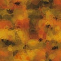 Abstract splashed autumn colors background with stars and hearts