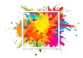 Abstract splatter art paint texture background design. illustration design background Royalty Free Stock Photo