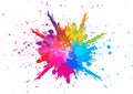 Abstract splatter color background. illustration vector design Royalty Free Stock Photo