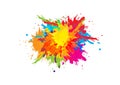 Abstract splatter color background. illustration vector design Royalty Free Stock Photo