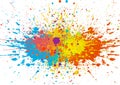 Abstract splatter color background. illustration vector design Royalty Free Stock Photo