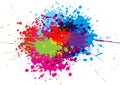 Abstract splatter Color background. illustration vector design Royalty Free Stock Photo