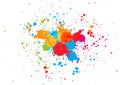 Abstract splatter color background. illustration vector design Royalty Free Stock Photo