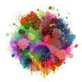 Abstract splatter color background. illustration vector design Royalty Free Stock Photo