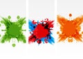 Abstract splatter pack design illustration design