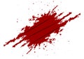 Abstract splatter red color with craw background. illustr