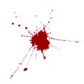 Abstract splatter red color design. blood splatter isolated. illustration design Royalty Free Stock Photo