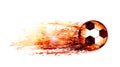 Abstract sports background with soccer ball Royalty Free Stock Photo