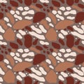 Abstract spot leopard skin seamless pattern. Animal fur wallpaper. Wild african cats cheetah skin background