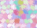 Abstract Spot Painting Backgrounds. Multicolored Pattern