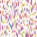 Abstract spot pattern. Multicolor holiday seamless ornament.