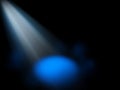 Abstract spotlight blue background