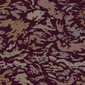 Abstract spots with torn edges in brown tones - seamless pattern design. Decorative dark brown background. Marble texture. Vector