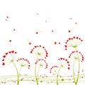 Abstract springtime love flower Royalty Free Stock Photo