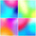 Abstract square blurred gradient backgrounds