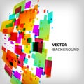 The abstract square colorful background