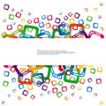 Abstract square colorful background Royalty Free Stock Photo