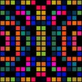 Abstract square cubes colorful texture picture