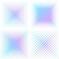 Abstract square halftone elements