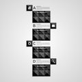 Abstract square infographics template.