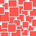 Abstract red square tile background vector illustration Royalty Free Stock Photo