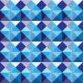 Abstract squares blue pattern design