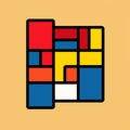 Vibrant Gueuze Logo Of Compassion Inspired By Mondrian