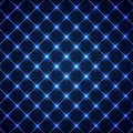 Abstract squares lines grid pattern with circles laser light on blue background technology concept. Geometric template design for Royalty Free Stock Photo