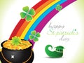 Abstract st patrick rainbow background Royalty Free Stock Photo