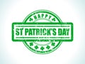 Abstract st patrick stamp