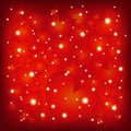 Abstract St Valentine sparkly red background