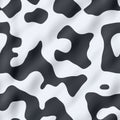 stained cow seamless pattern Ã¢â¬â black spots on square white background - rough surface Royalty Free Stock Photo