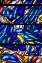 Stained Glass in Paris, St Severin Church Royalty Free Stock Photo