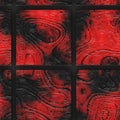 Abstract stained glass- metal grate Royalty Free Stock Photo